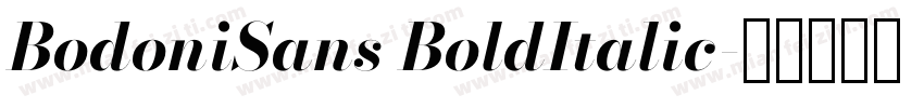 BodoniSans BoldItalic字体转换